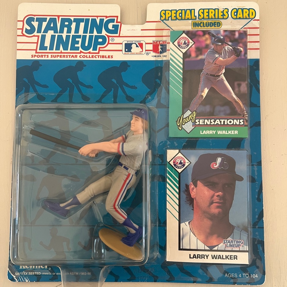 Larry walker card and sports figure